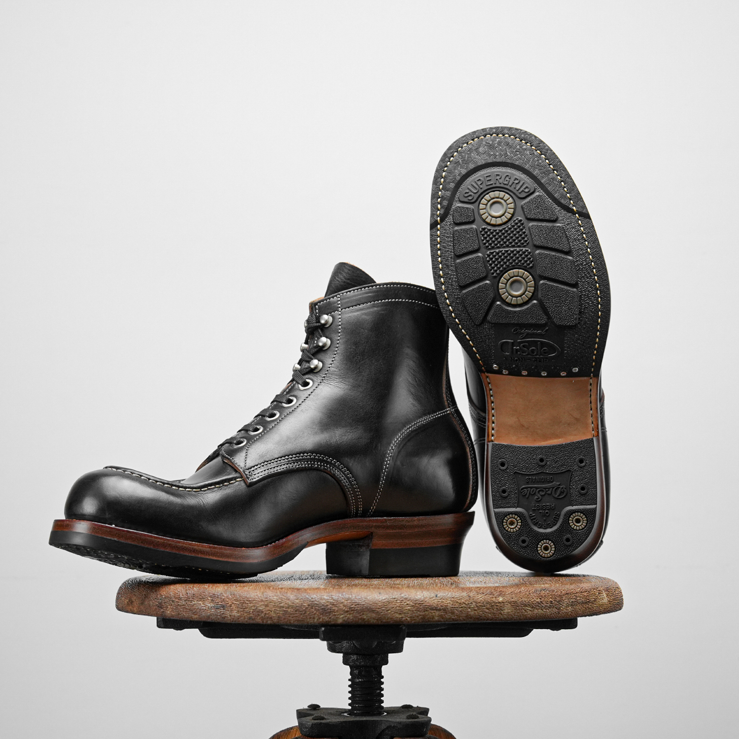 H606 last retro Moctoe work boots-Johnny