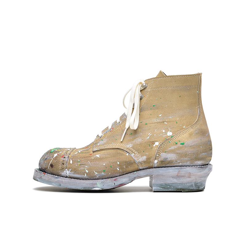 LB-02 last painting motorcycle boots-Johnny