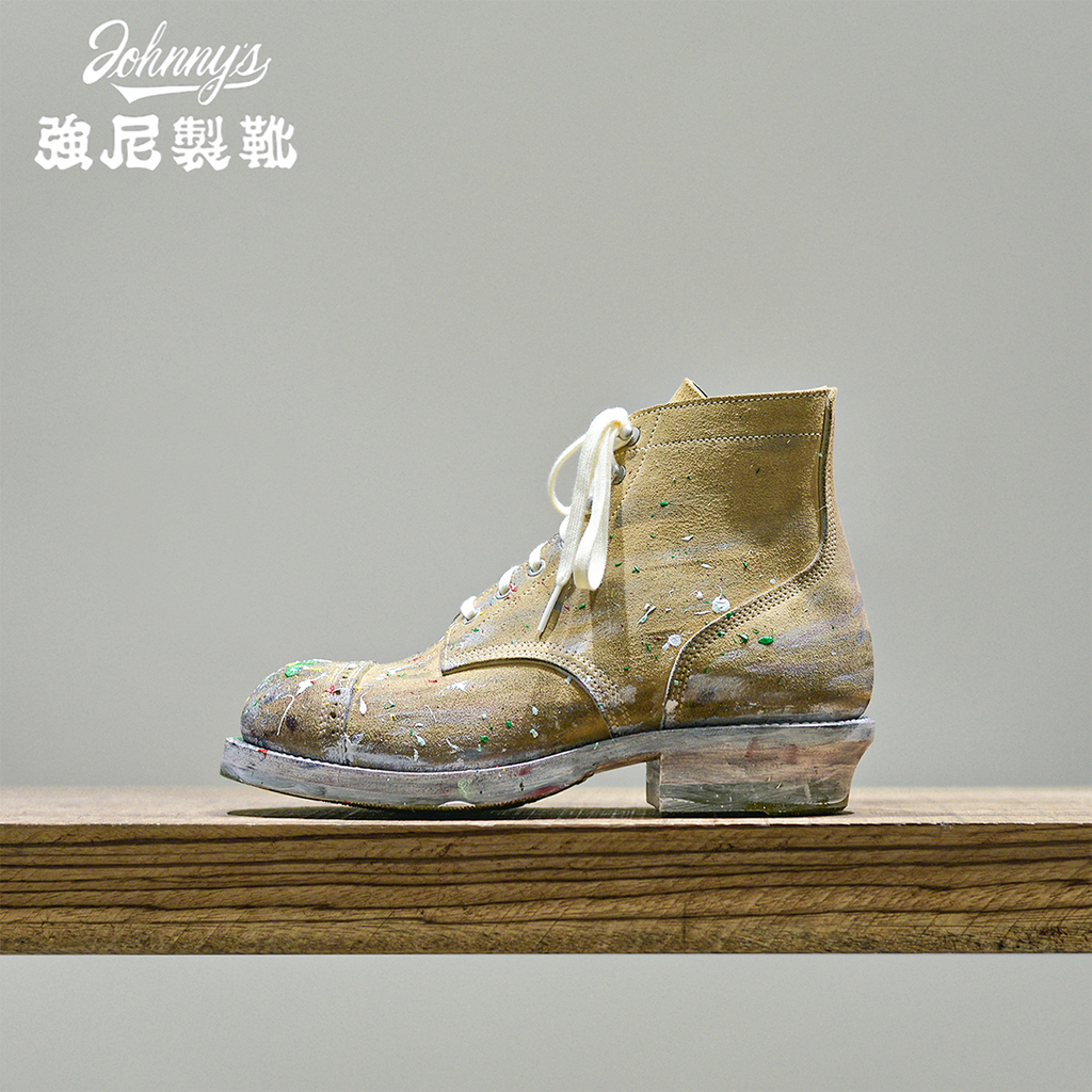 LB-02 last painting motorcycle boots-Johnny