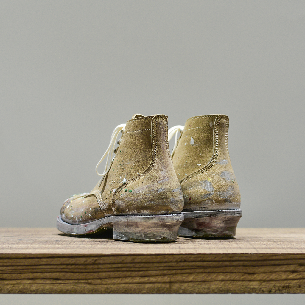 LB-02 last painting motorcycle boots-Johnny