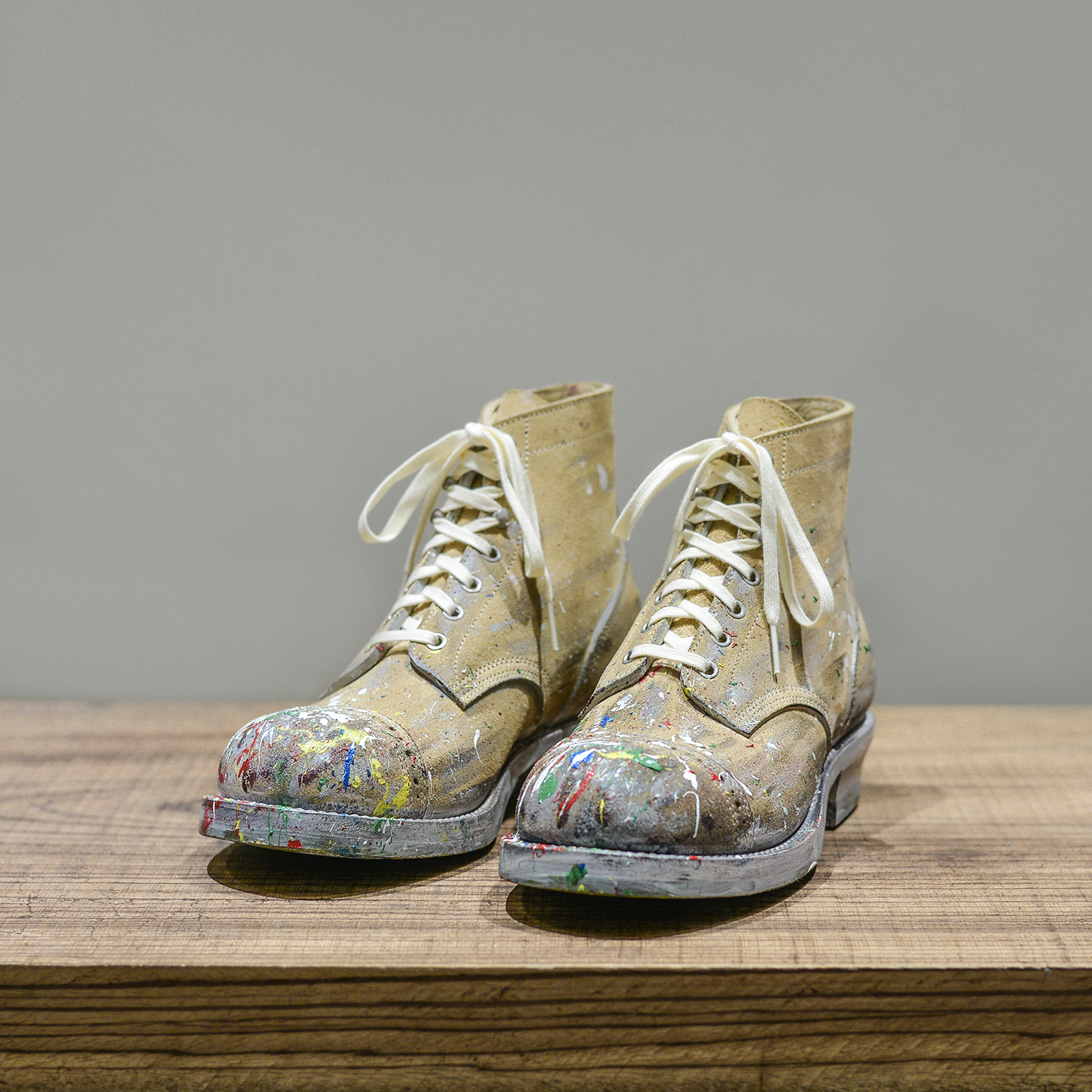 LB-02 last painting motorcycle boots-Johnny