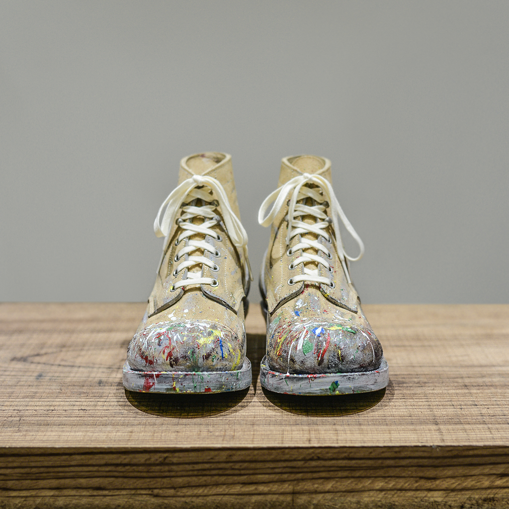LB-02 last painting motorcycle boots-Johnny