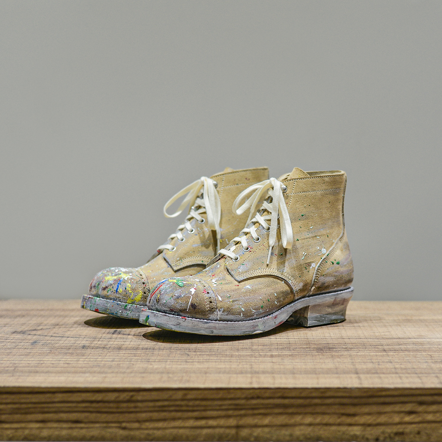 LB-02 last painting motorcycle boots-Johnny