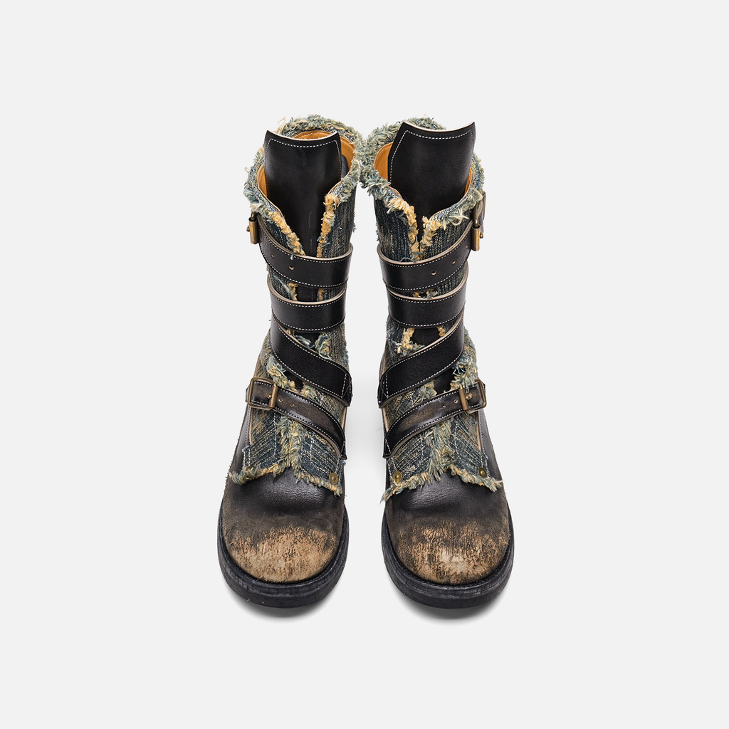 656 LAST BUCKLED MOTOECYCLE BOOTS-JOHNNY