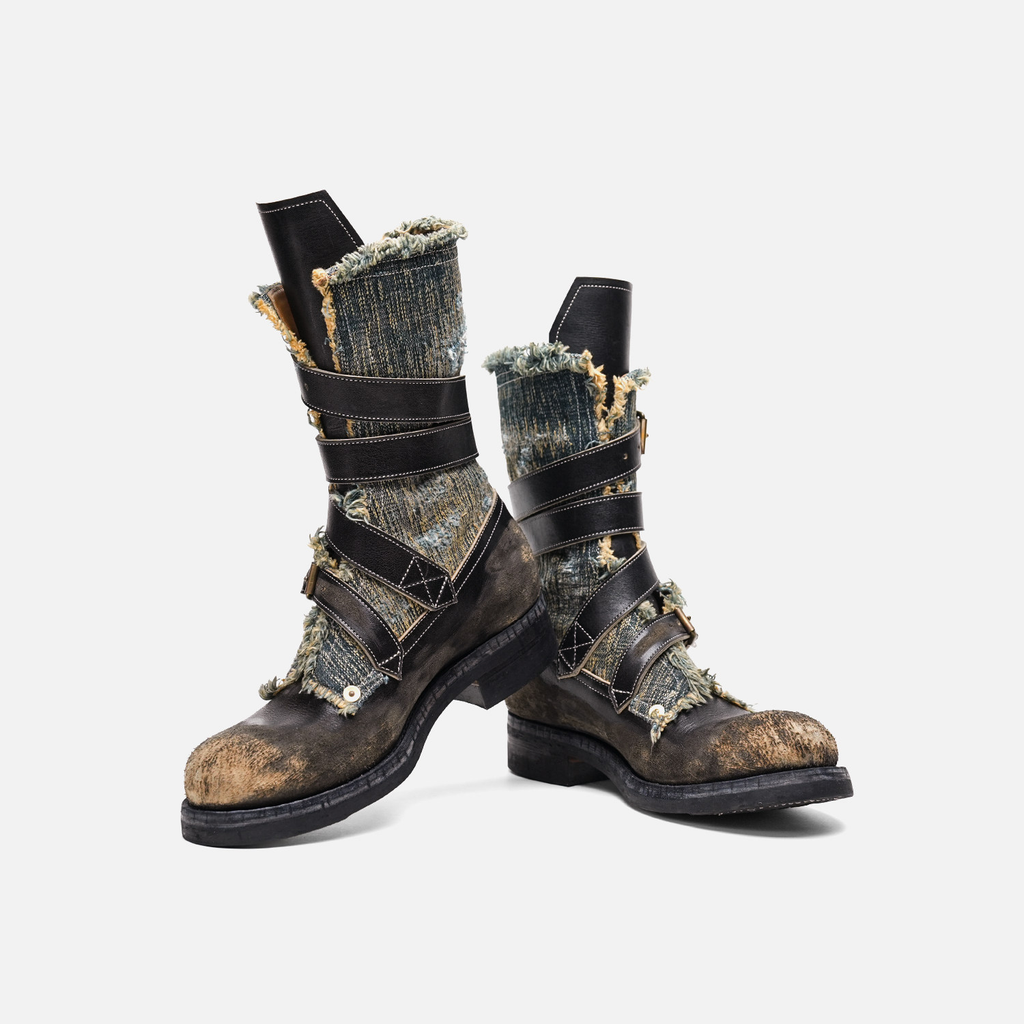 656 LAST BUCKLED MOTOECYCLE BOOTS-JOHNNY