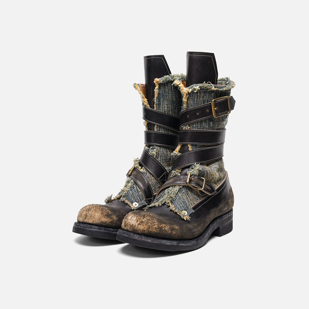656 LAST BUCKLED MOTOECYCLE BOOTS-JOHNNY