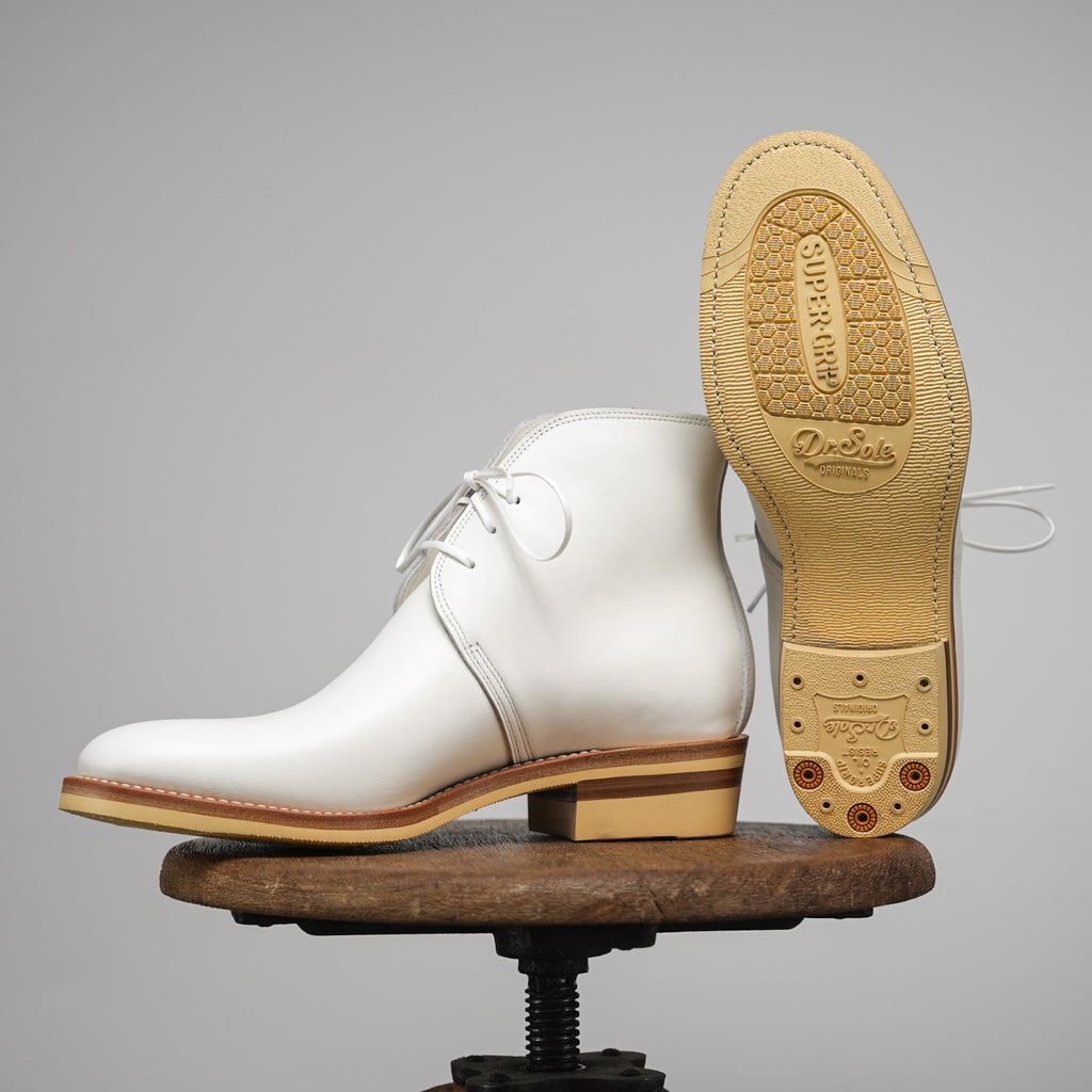 E066 last white George boots-Johnny