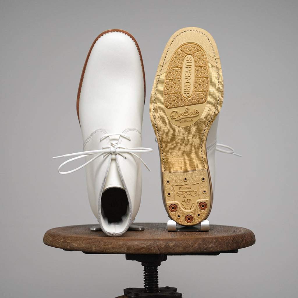 E066 last white George boots-Johnny