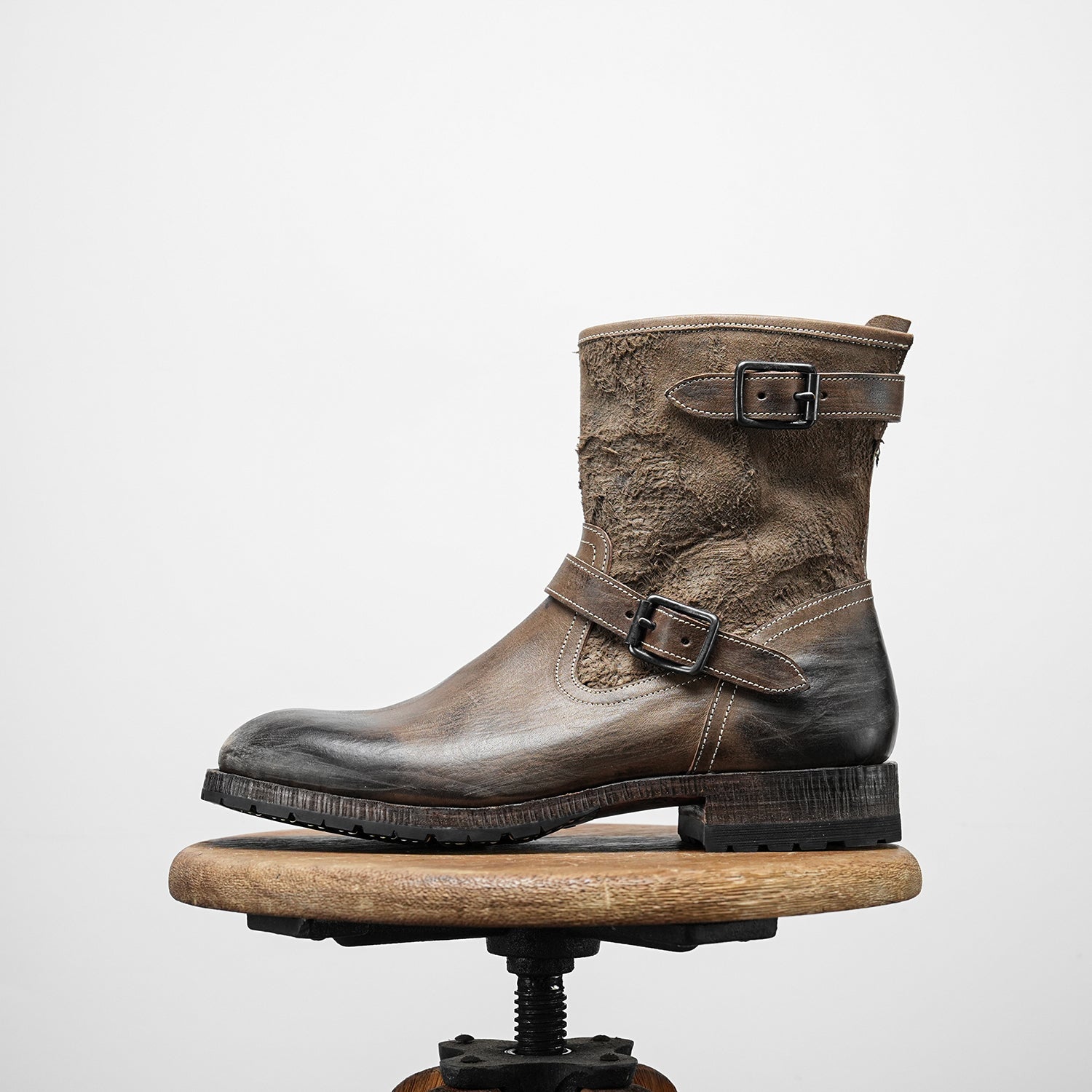 2561 last Motorcycle boots-Johnny