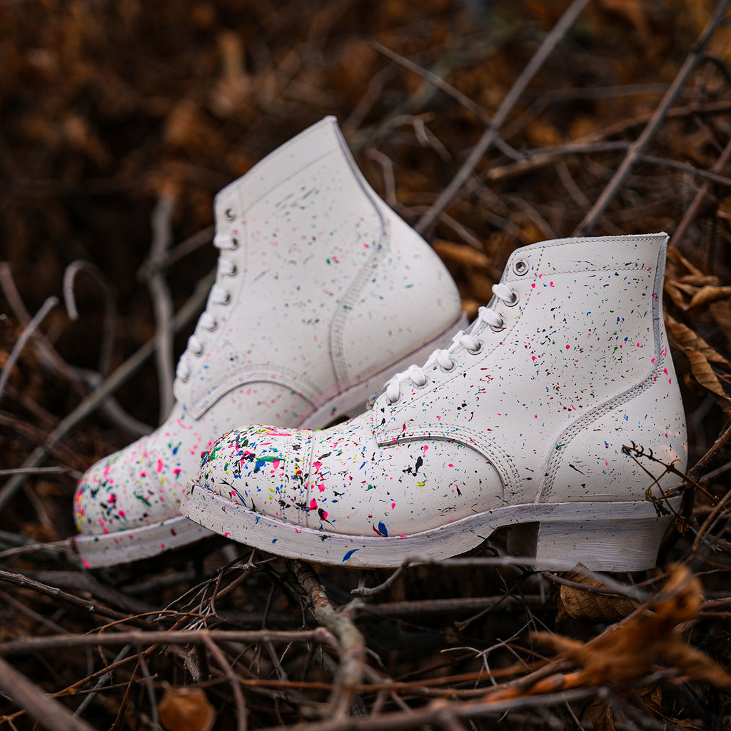 LB-2 last painting Paratrooper boots-Johnny