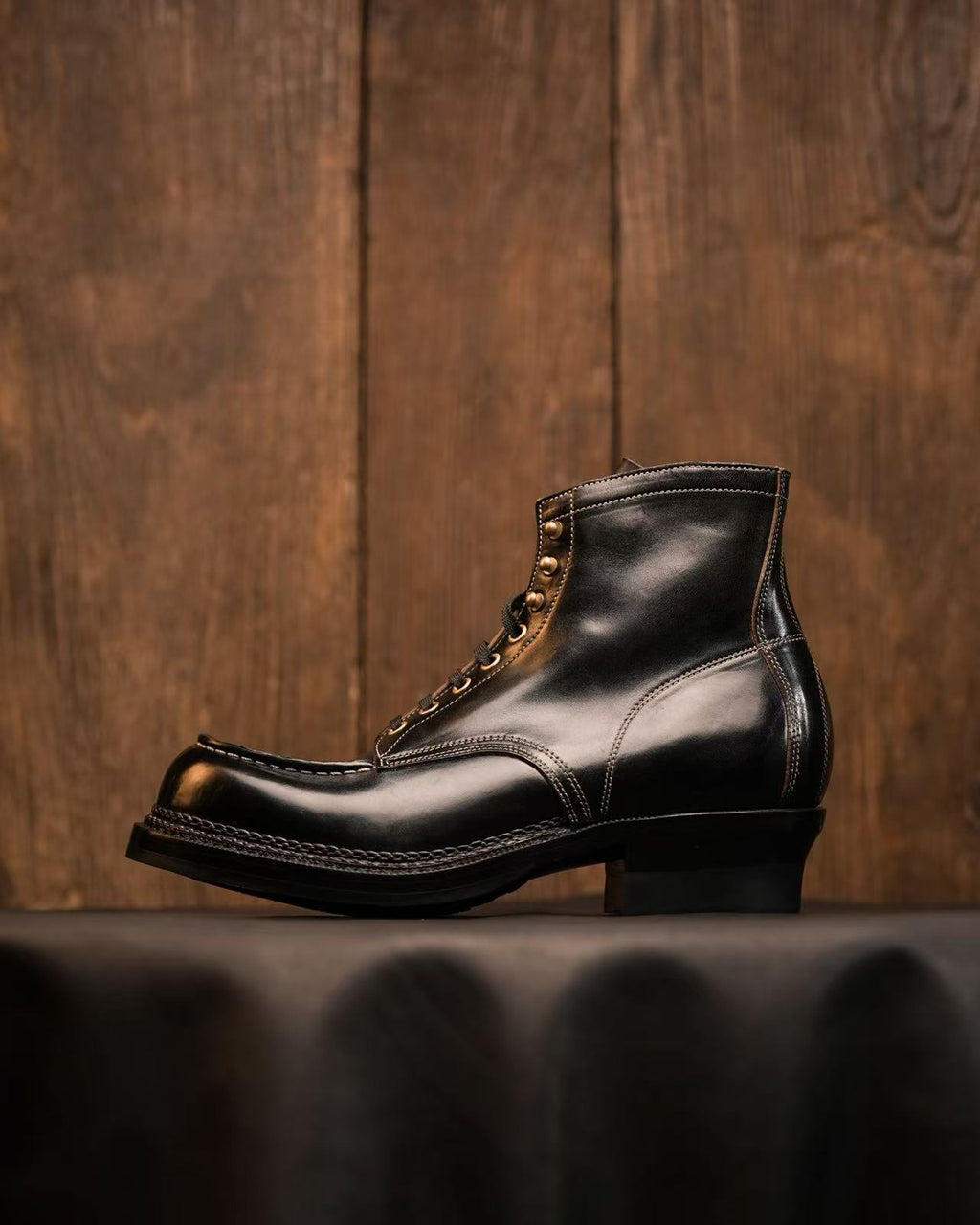 H606 last Moc toe boots-Johnny