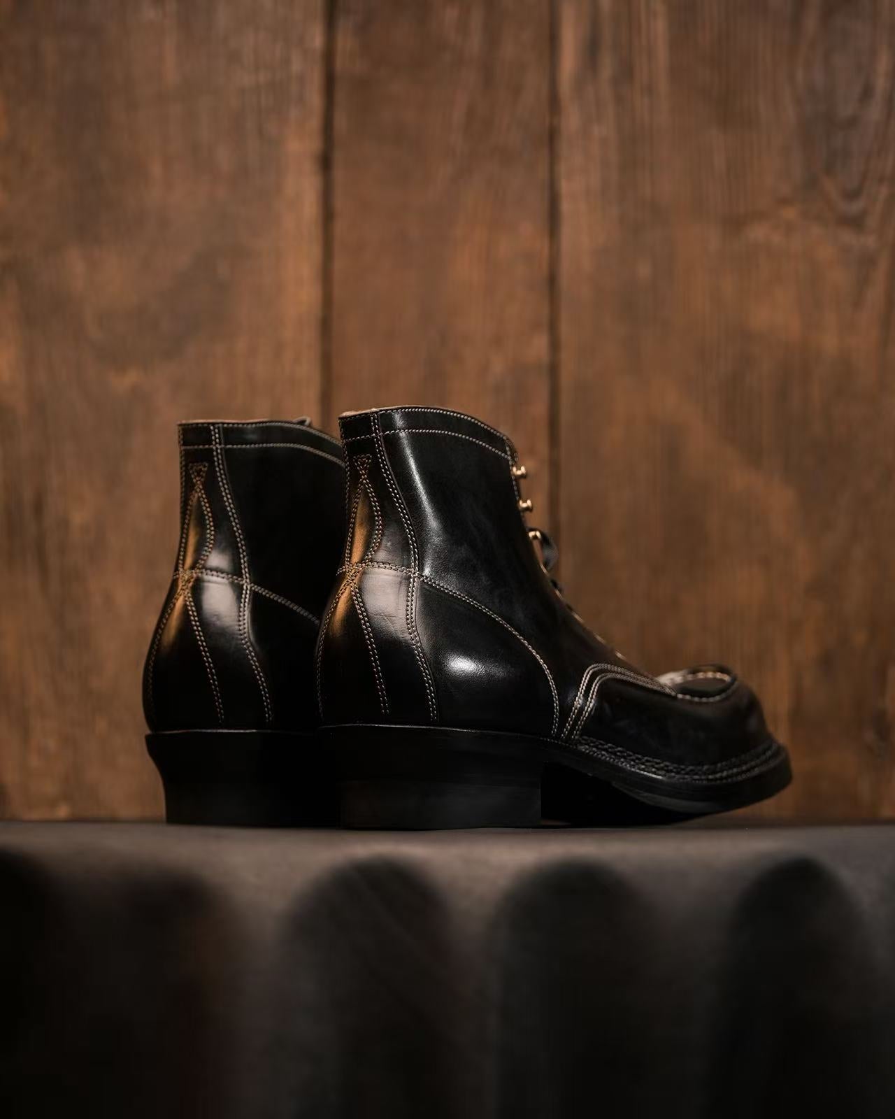 H606 last Moc toe boots-Johnny
